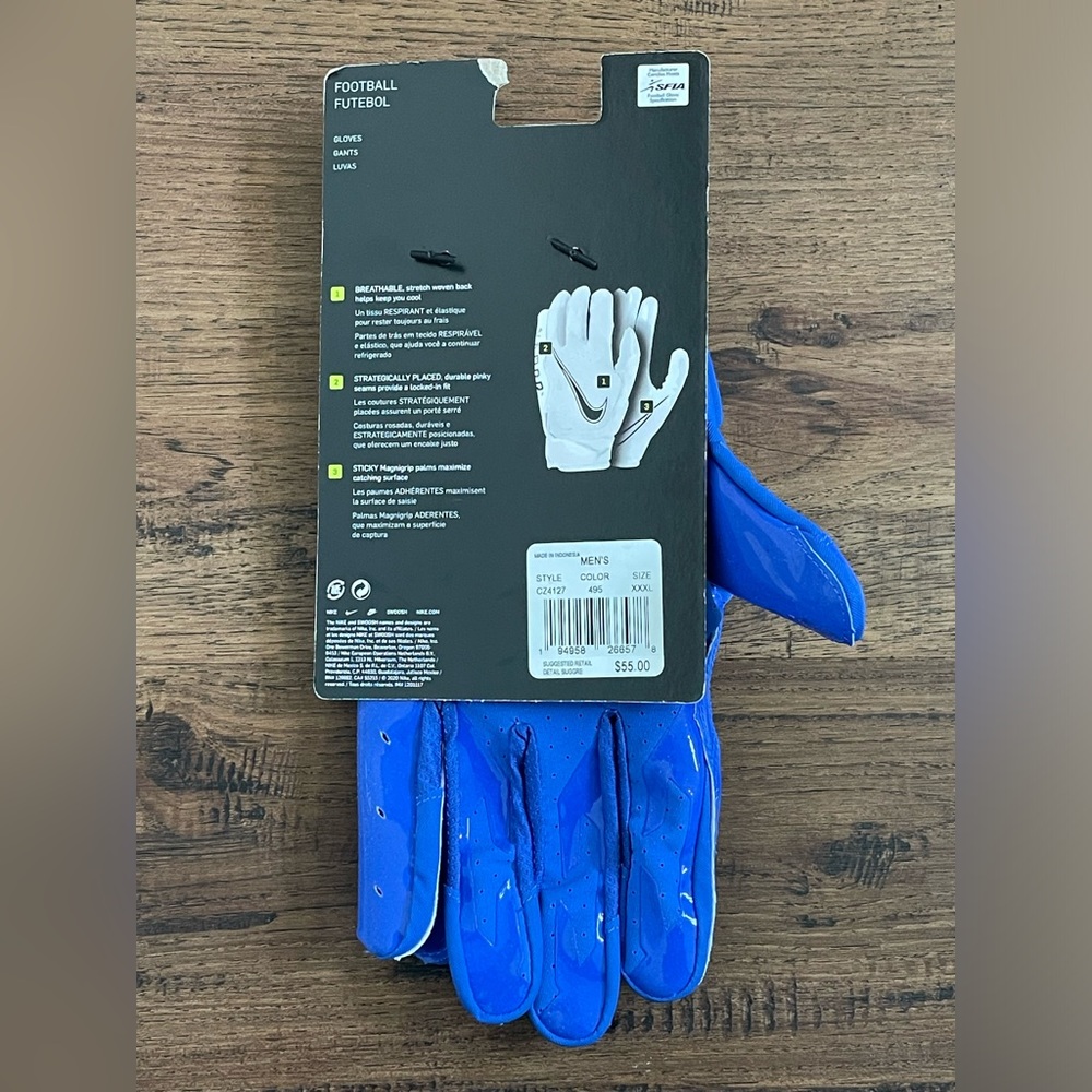 Nike Vapor Jet 6.0 Football Gloves (size us mens XL & 3XL) - Picture 12 of 13